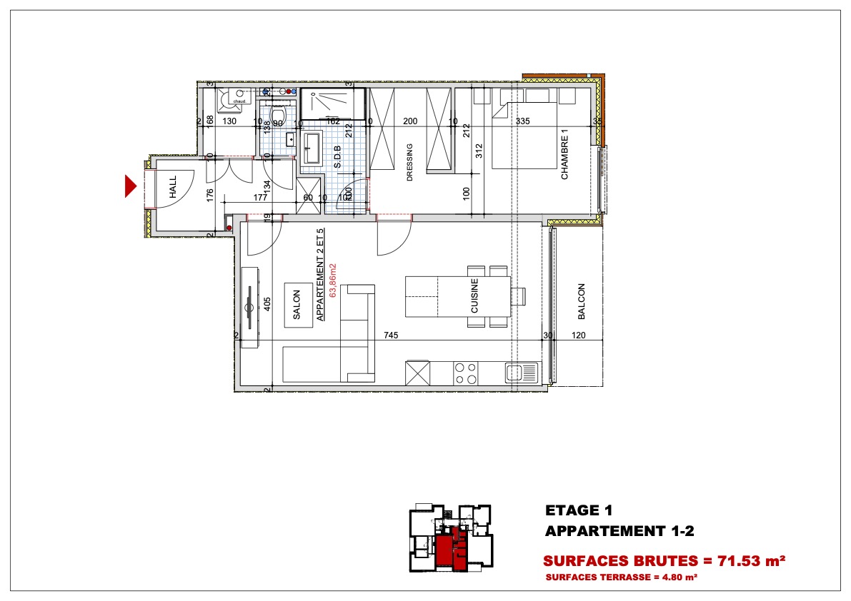 Appartement 1C